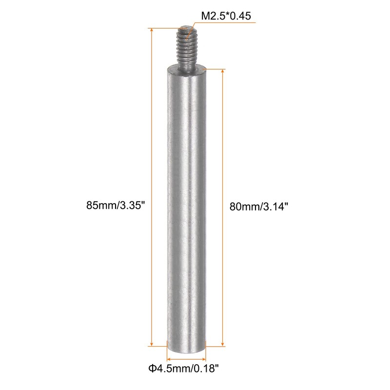 sourcing map Dial Digital Indicator Extension Stem Rod 80mm Length