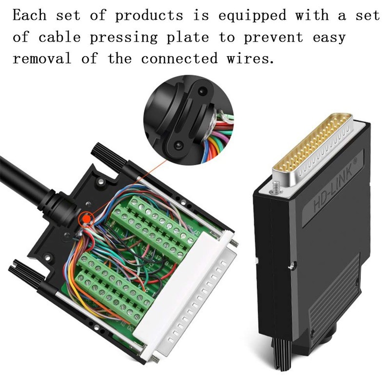 ANMBEST 2PCS Thinner DB37 Solderless RS232 D-SUB Serial to 37-pin