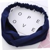 FOMIYES 4 Pack Solid Cross Design Headbands Soft Elastic Hairbands
