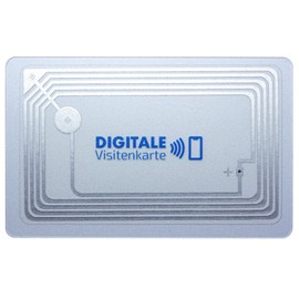 Litfax Digital NFC Business Card - Transparent Design - Includes Website & vCard Profile - No Monthly Fees - Compatible with Smartphones - High Quality PVC Material
