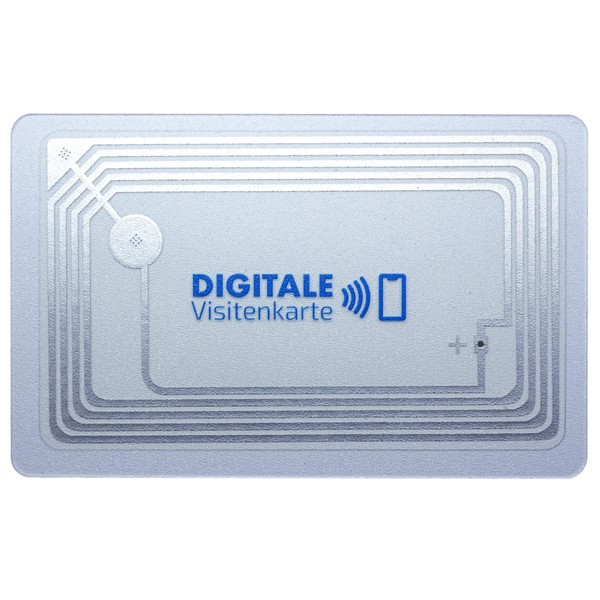 Litfax Digital NFC Business Card - Transparent Design - Includes