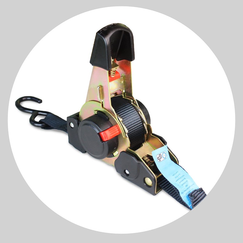 ANLULOAD Retractable Ratchet Strap(1 in x 11.5 ft),Ratchet Tie Down