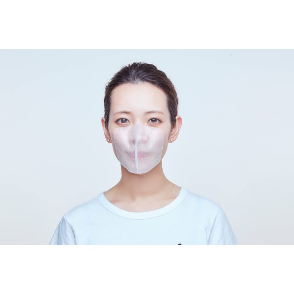 salone de mask Non-woven Fabric Stick Mask Type A Transparent Type (Pack of 3)