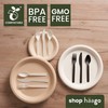 HAAGO 100 PLA Forks Cutlery Made of Bioplastic - Biodegradable