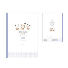 Kamio Japan 202060 Kumamochi Grid Notebook, B5, 0.2 inch (5 mm) Trout, Made in Japan