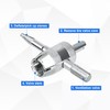 BOXOB 12pcs 4-Way Tyre Valve Stem Core Tool, 4 in