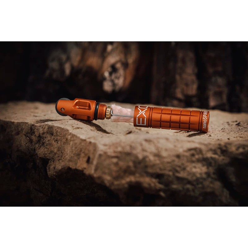 Exotac nanoSPARK Ultra-Compact Fire Starter with One-Handed Operation High-Spark Flint