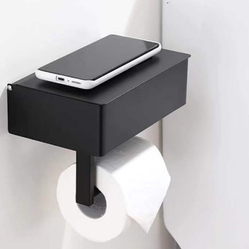 Tissue Box Cover Punch Free Rectangular Stainless Steel Tissue Dispenser