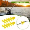 EMSea Pack of 40 Floss Caps Bait Stop Rings Aperture