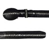 Men's Cowboy Belt Stingray Print Imitación Mantarraya (Black, 36)