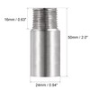 sourcing map Shower Head Extension Arm Stainless Steel 1/2PT Male