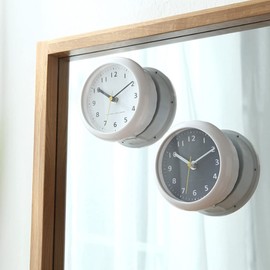 Tinopui Watch, Waterproof, Bath, Kitchen, Analog, Wall Hanging, Time, Silent, Suction Cup, Mini, White, Black