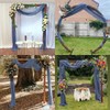 Socomi 3 Panels Dusty Blue Chiffon Wedding Arch Drapes 6