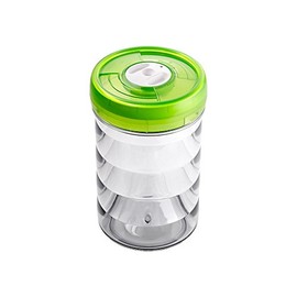 Zepter VacSy Vacuum Polycarbonate Food Container, Food Storage - Lockable Bowl for Safely Preserve Food - 1.9 Liter (Ø 13,5 cm, h: 19,5 cm)