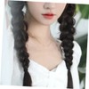 Vaguelly Long Braided Ponytail Extension with Hair Tie Synthetic Hairpiece