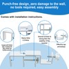 LAZTZQ Outside Mounted Blinds Curtain Rod Bracket Attachment, 1.3 -