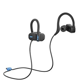 JAM Live Fast Workout Earphones 30 ft. Bluetooth Range, IP67 Sweat Resistant Earbuds 3 Sizes Included, 12 Hour Battery Life, Hands-Free Calling Black