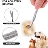jatimdotin Tick Tweezers Set, 2 Pieces Tick Tweezers for Dogs,