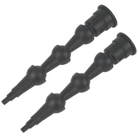 VILLCASE Caulk Nozzles, 360° Rotating Flexible Caulking Nozzles, ABS Glass Glue Sewing Tool, Caulk Tips Angle Nozzles, Replacement Tool Supplies Applied in The Construction, 2pcs