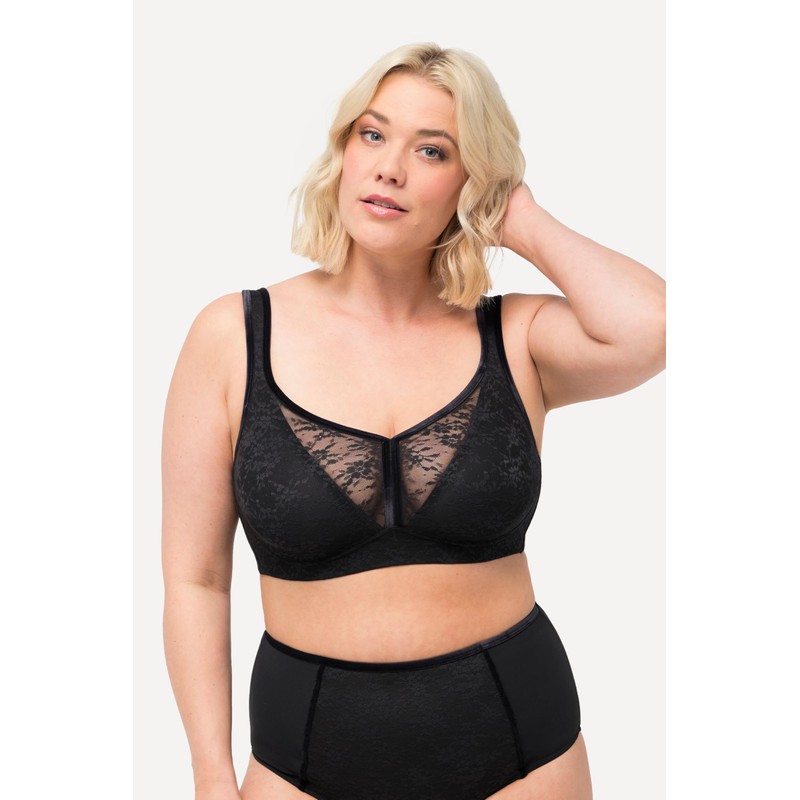 Ulla Popken Women's Bra, black