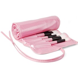 URBANMAC Makeup Brush Set With Travel Case- Pink, Set Of 24