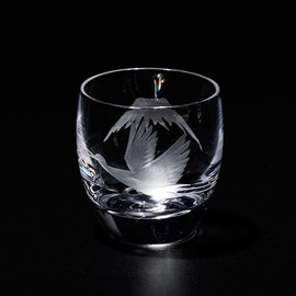 Fires 切子 Fuji Mountain View With Crane 冷酒 Glasses