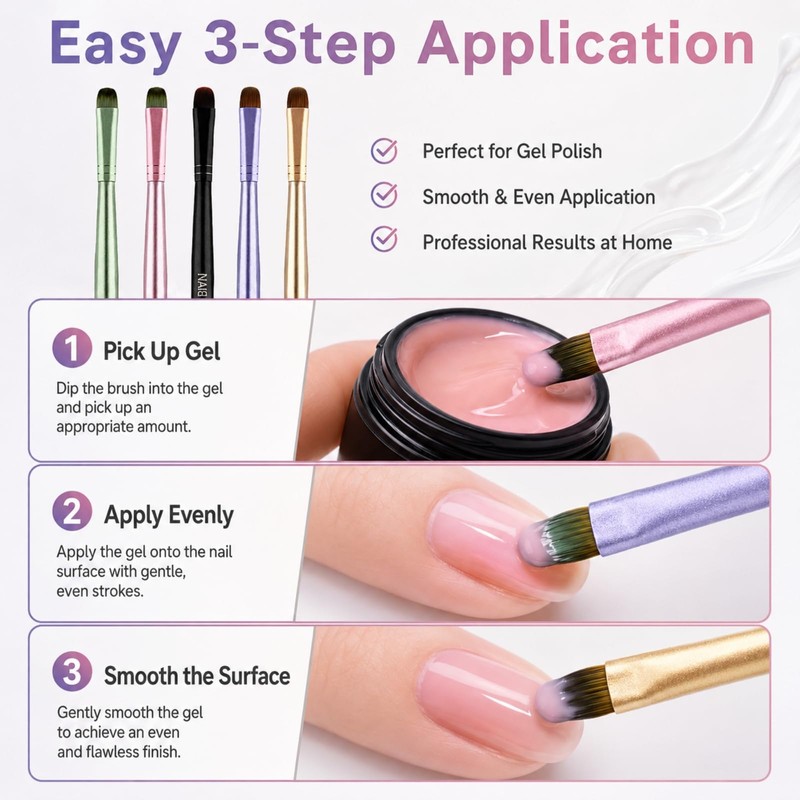 French Tip Clean Up Brush – Professional Nail Art Brush