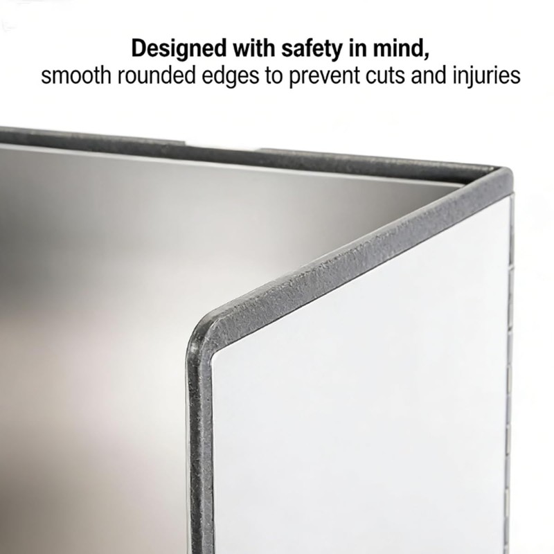 ZHQZZPH 3-Sided Stainless Steel Grease Splatter Guard for Frying Pan