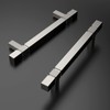 Amerdeco 10 Pack Brushed Satin Nickel Kitchen Cabinet Pulls 3-3/4