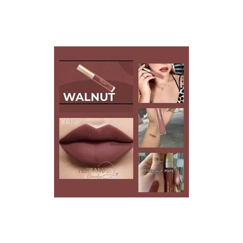 Labial Líquido De Larga Duración Mate Terramar Walnut