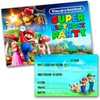Mario Party Invites Birthday Invitations & Envelopes (WRITE ON) 12
