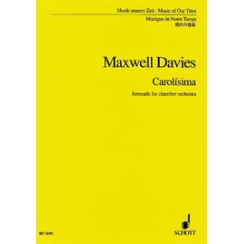 Carolísima: Serenade. op. 168. chamber orchestra. Partition.