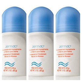 ZERMAT VIVAZE SHARON ANTIPERSPIRANT DEODORANT ROLL ON FOR WOMEN. SET OF 3
