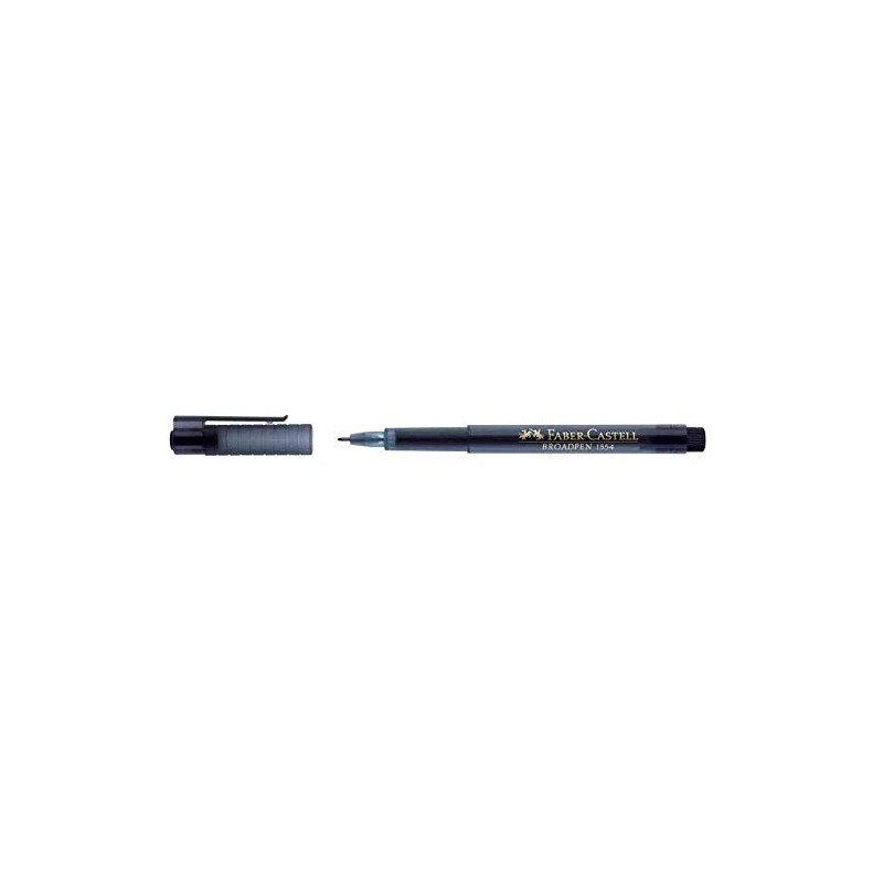 Faber-Castell Pen Broadpen 1554Fineliner Pens Pack of 6, Black