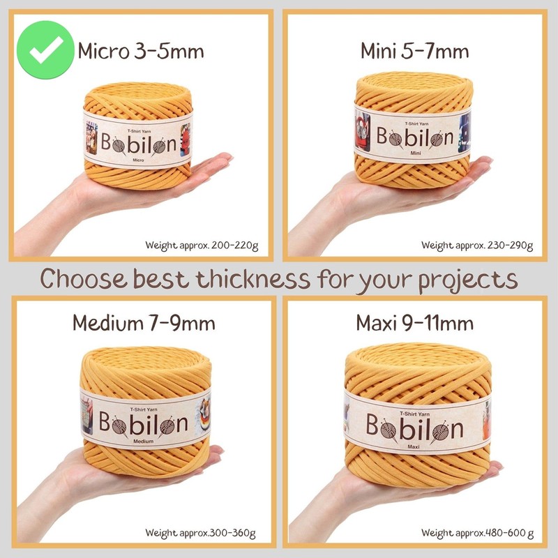 T-Shirt Yarn Fettuccini Zpagetti Ball 3-5 mm T-Shirt Yarn for