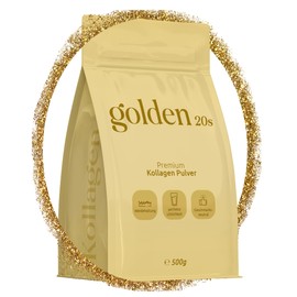 Golden20s® Original [500g] | Kollagen Pulver | Premium Collagen Pulver | Weidehaltung | Perfekte Löslichkeit | Typ 1-2-3 | Collagen Hydrolysat | 500g | Laborgeprüft