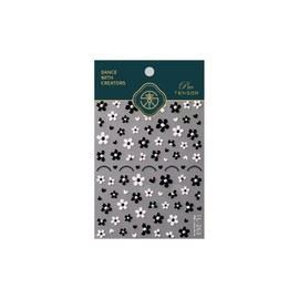 Flower Nail Art Stickers 5D Embossed Nail Decals Pearl Nail Art Design Black White Nail Stickers for Nail Art Manicure Supplies Charm for Women Nail Art Decorations Accessories