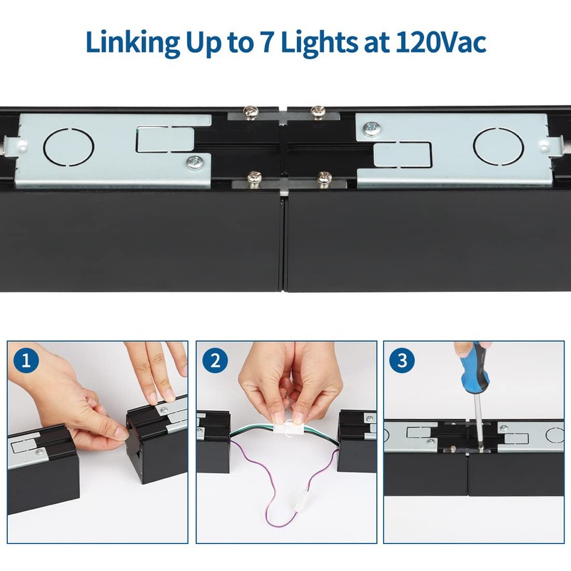 DAKASON 4FT Linkable LED Linear Light, 35W Down 15W Up