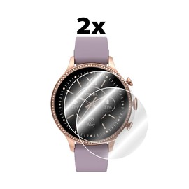 IPG for Fossil Women´s Gen 6 (Case diameter 42mm) Screen Protector (2 Units) Invisible Ultra HD Clear Film Anti Scratch Guard-Smooth/Self-Healing/Bubble -Free for Women´s Gen 6 42mm