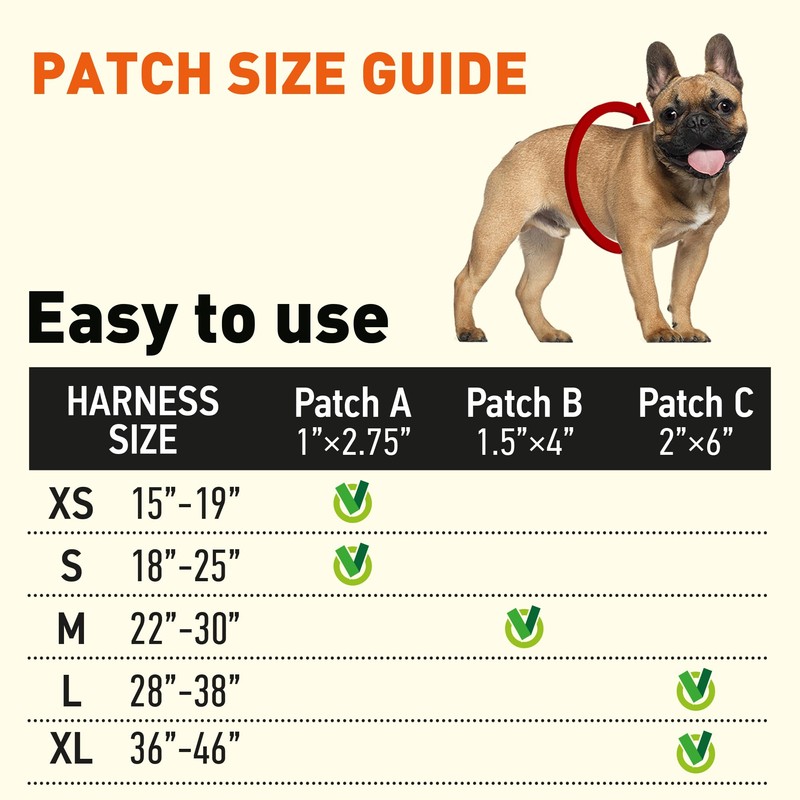 Dogline Vest Harness for Dogs and 2 Removable Therapy Dog