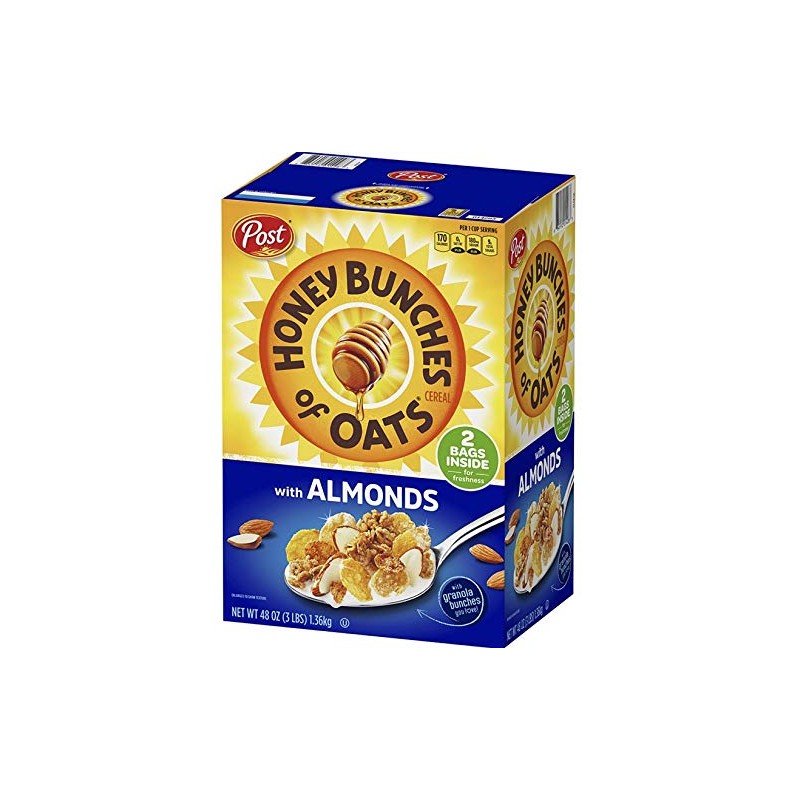 Post Honey Bunches of Oats with Almonds, 48 oz. 3PK