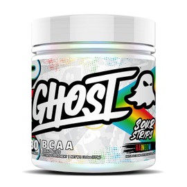 Suplemento de aminoácidos en polvo, tiras ácidas, 30 porciones, sin azúcar, en polvo intra, después y antes del entrenamiento, y bebida de recuperación, 7G BCAA Sour Strips Rainbow Candy