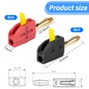 Banana Plug 4 mm, Pack of 12 Banana Plugs Speakers,