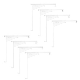 uxcell 8Pcs 3.5 Inch Clear Valance Clips, Hidden Vertical Blind Valance Retainer Holder Installation Bracket for Vertical Blind Accessory