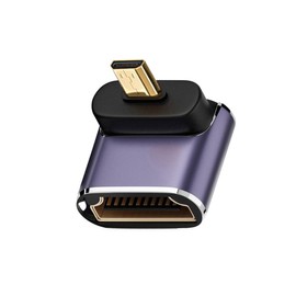 chenyang CY Micro HDMI 2.1 Converter Adapter,Micro HDMI Male to HDMI Female 90 Degree Down Angled UHD Extension Converter Adapter