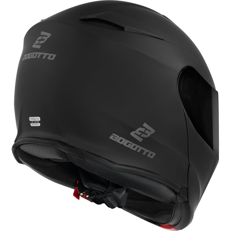 Bogotto H271 Flip-Up Helmet, Matte Black, M