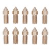 10 Pcs 3D Printer Nozzle Brass 0.4mm M6 High Flow