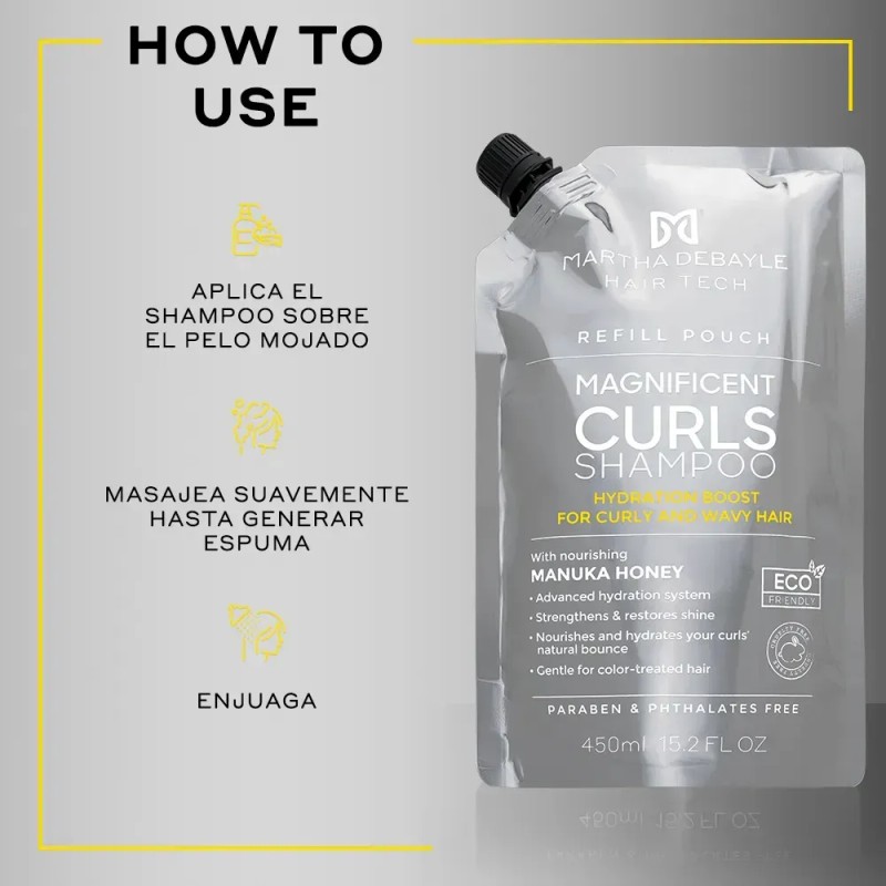 MARTHA DEBYALE HAIR TECH Magnificent Curls Shampoo Pouch. Chinos, con
