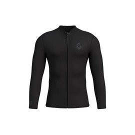 GoldFin Mens Wetsuit Top, 3mm Wetsuits Men Neoprene Jacket Long Sleeve Wet Suits for Water Sports Diving Surfing Kayaking Swimming