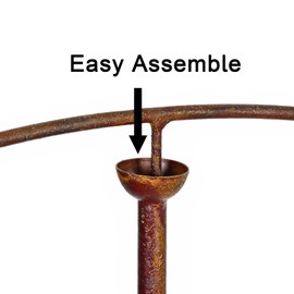 DEMAGNNIE Metal Birds Seesaw Balancer Garden Deorative Stakes 45", Iron Yard Balanceing Stake Art, Animal Scarecrow Sway Up and Down in Wind, Gifts to Bird Lovers as Grassland Lawn Farmland Decor